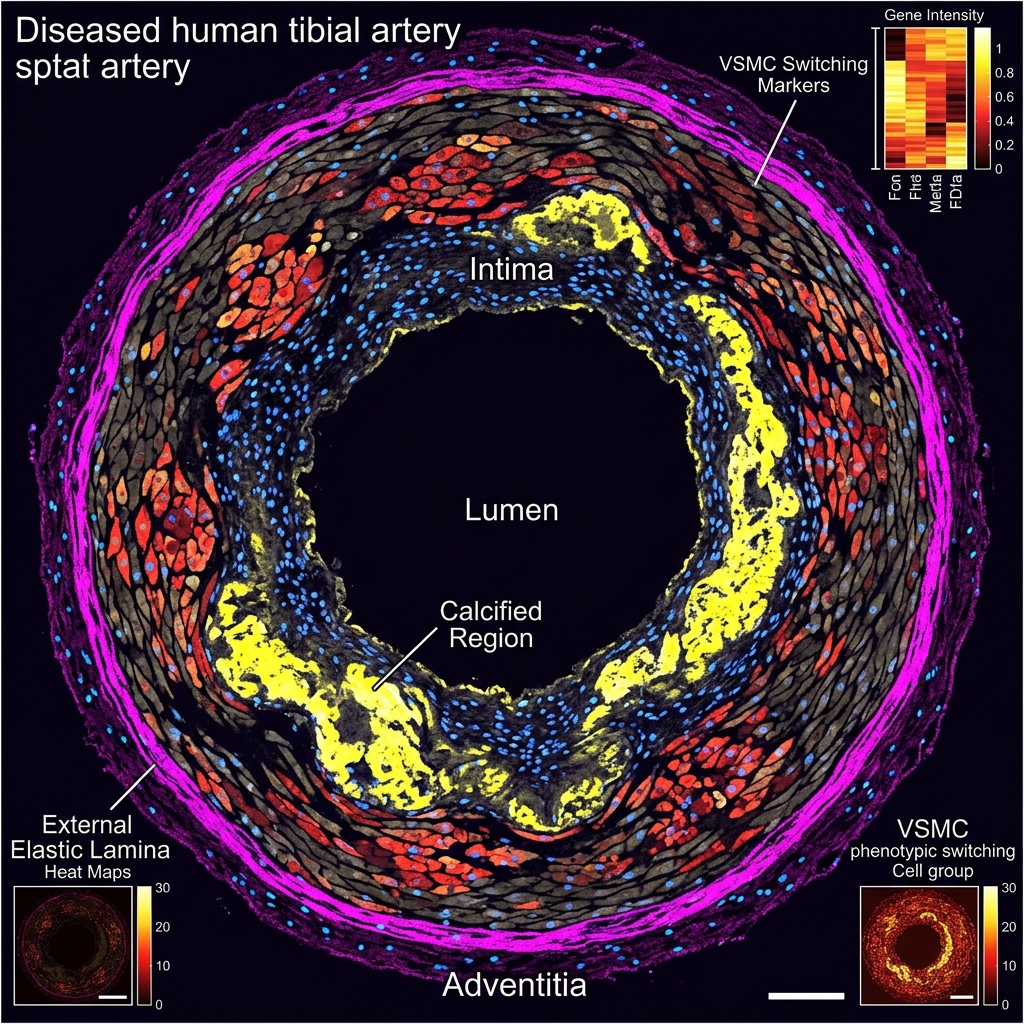 Arterial calcification and VSMC phenotypic switching